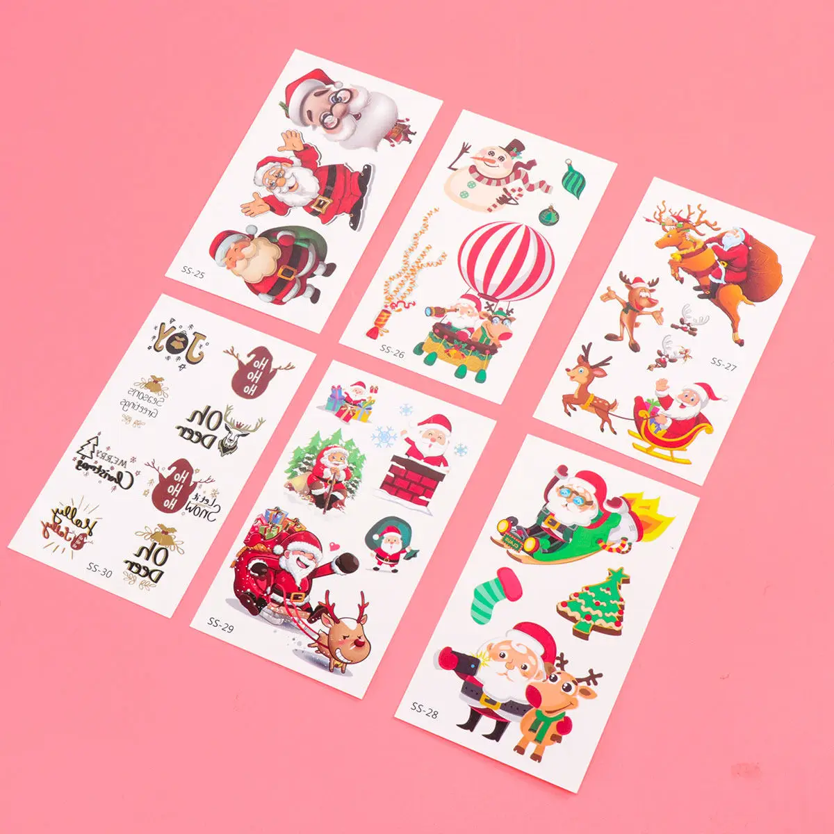 

30 Sheets Stickers Celebration Holiday Vinyl Face for Friend Favors Animal Dress up