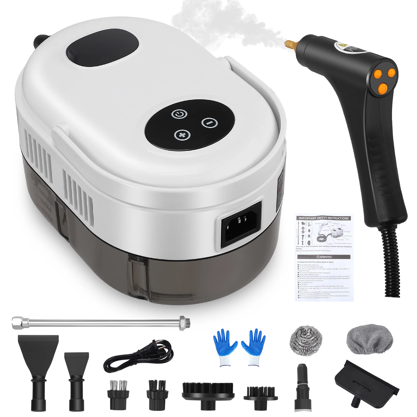 Nagynyomású hőmérsékletű gőztisztító gőzfelmosó sterilizálás kézi háztartási légkondicionáló konyhabútor fürdőszoba autó