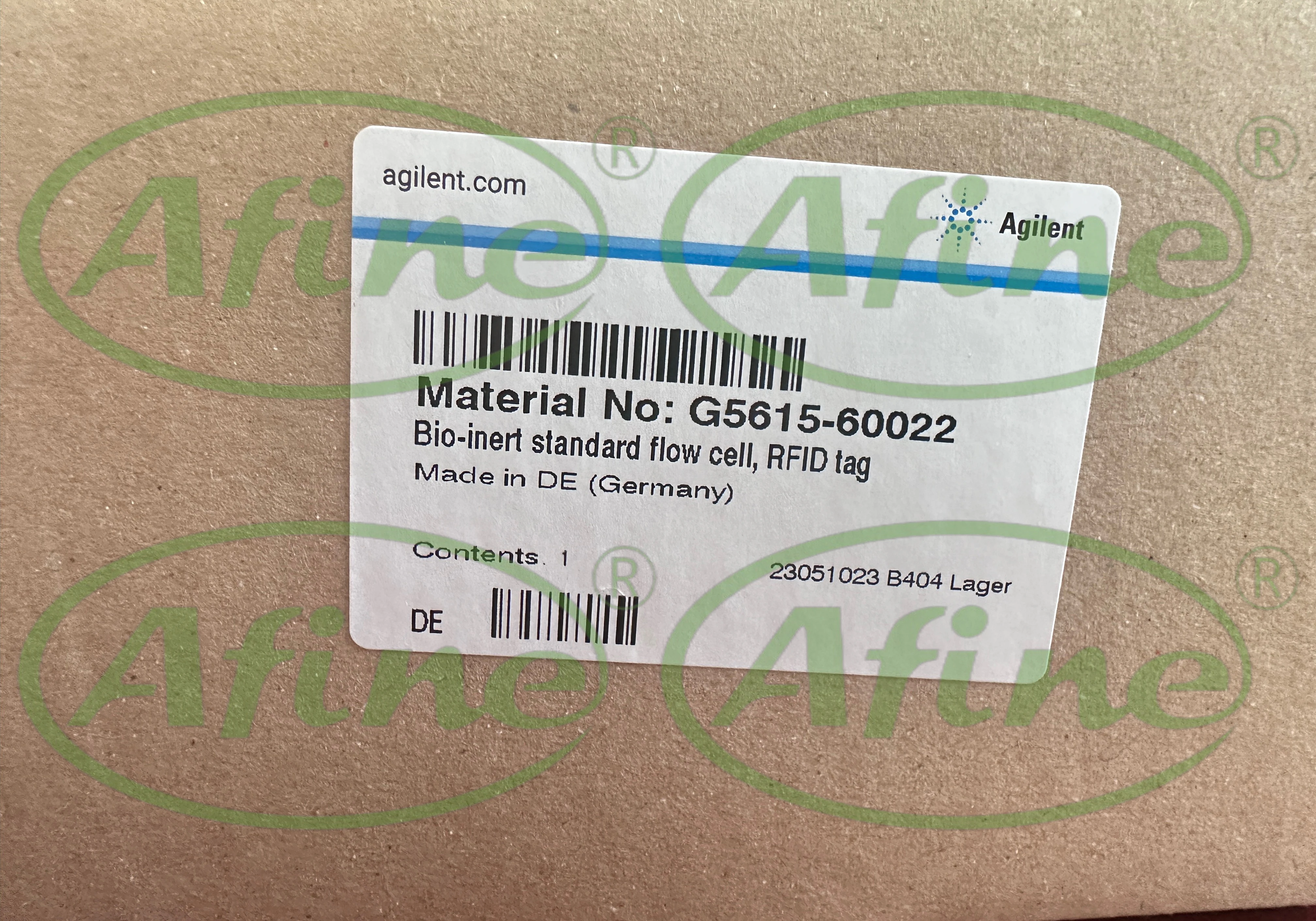 AFINE Agilent G5615-60022 Célula de flujo estándar bioinerta, etiqueta RFID, 10 mm, 13 μL, 120 bar