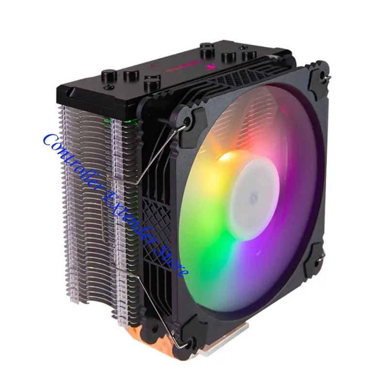 N84B Argb Computer Case Fan 4 حرارة تبريد أنابيب تبريد مروحة تبديد حرارة للألعاب كمبيوتر