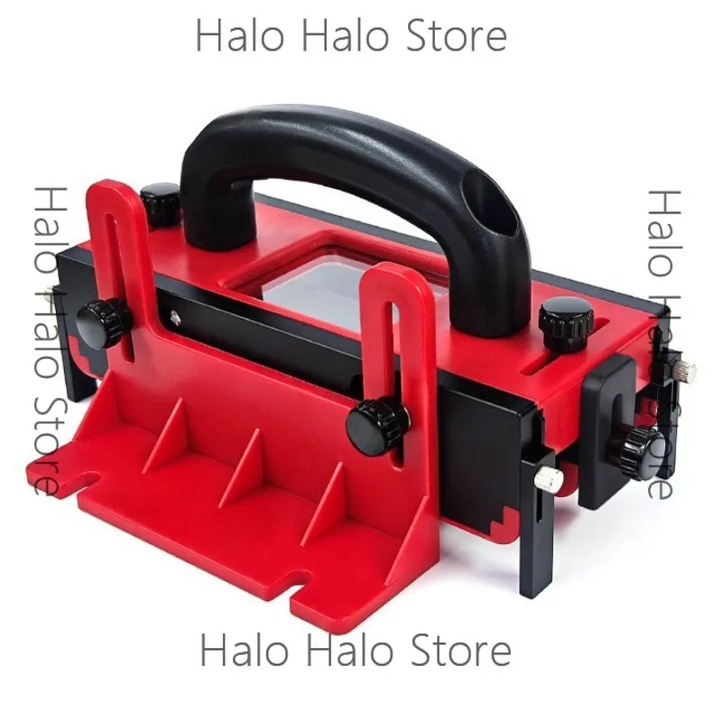 Yellow flip-chip table saw matching 3D safety push handle woodworking band saw engraving machine anti-cutting push ruler DIY