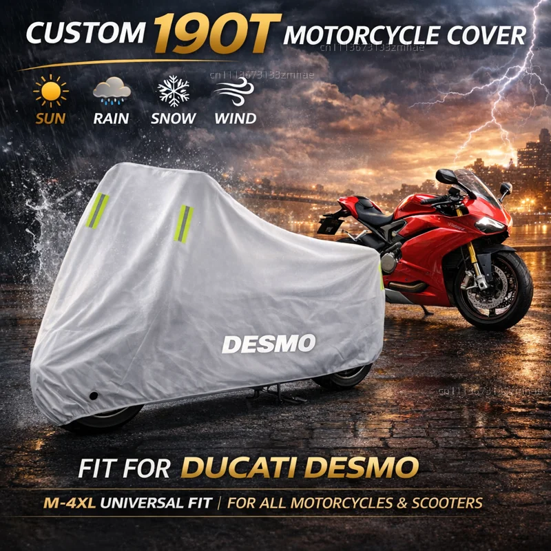

For Ducati Desmo 250 MX 450 MX Desmosedici RR Motorcycle Cover Waterproof Heavy Duty Outdoor Rain Dust Sun Protector