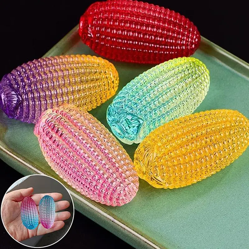 Ornement en forme de maïs en cristal, simulation réaliste de légume artificiel, décoration de bureau, accessoire de photographie, porte-bonheur, décoration d'intérieur, cadeau
