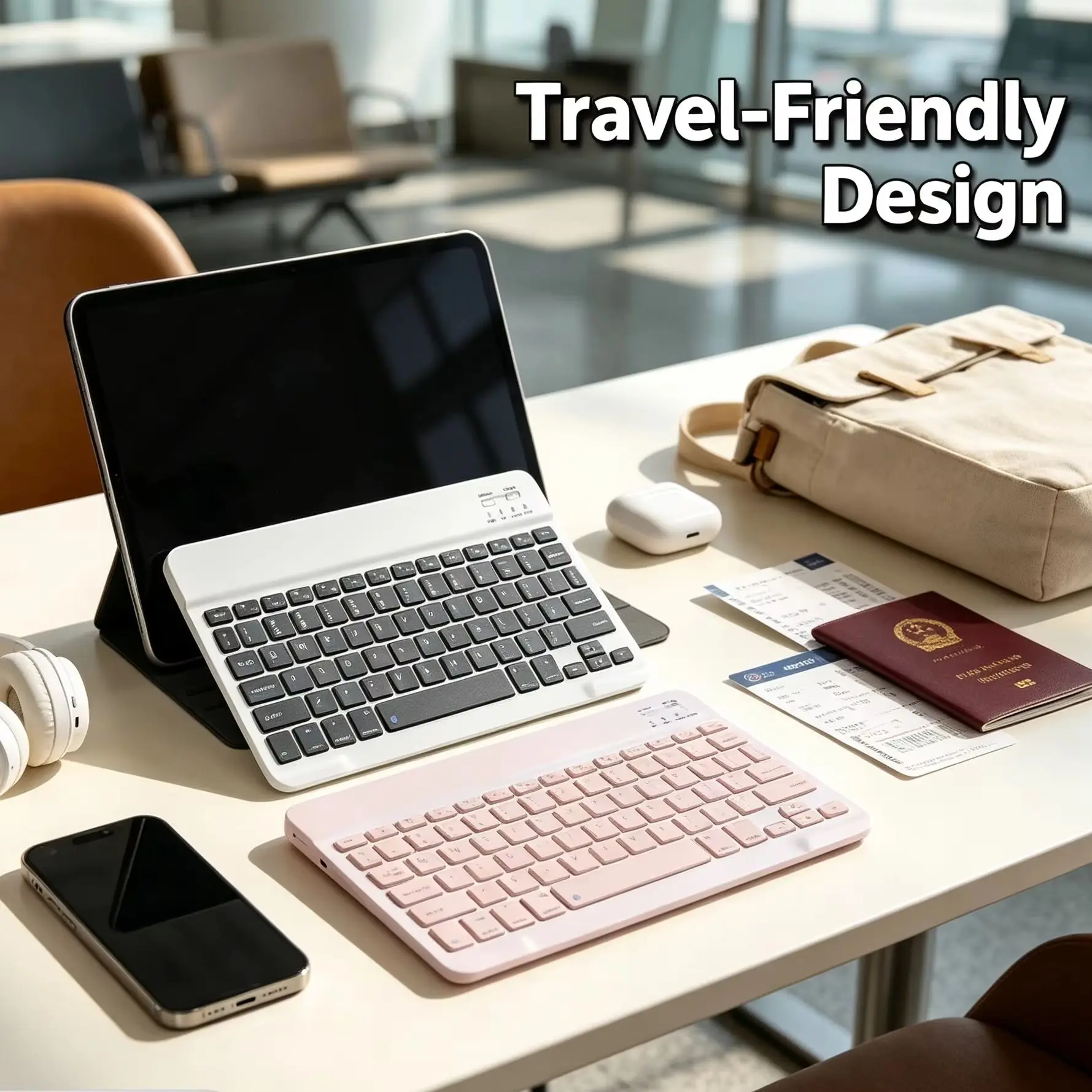 Super Slim Friendly Wireless Bluetooth Keyboard For Phone iPad Tablet Portable Rechargeable Keyboard For Xiaomi Huawei Android