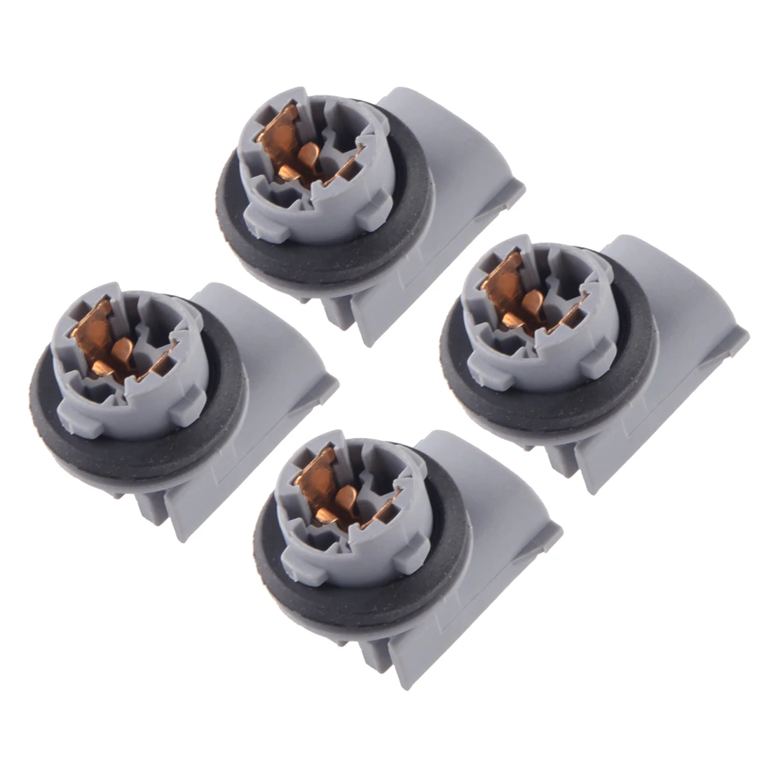 

4Pcs Grey Car Rear Bumper License Light Socket Plastic Fit for Toyota Tundra Tacoma T100 Pickup 90075-60005