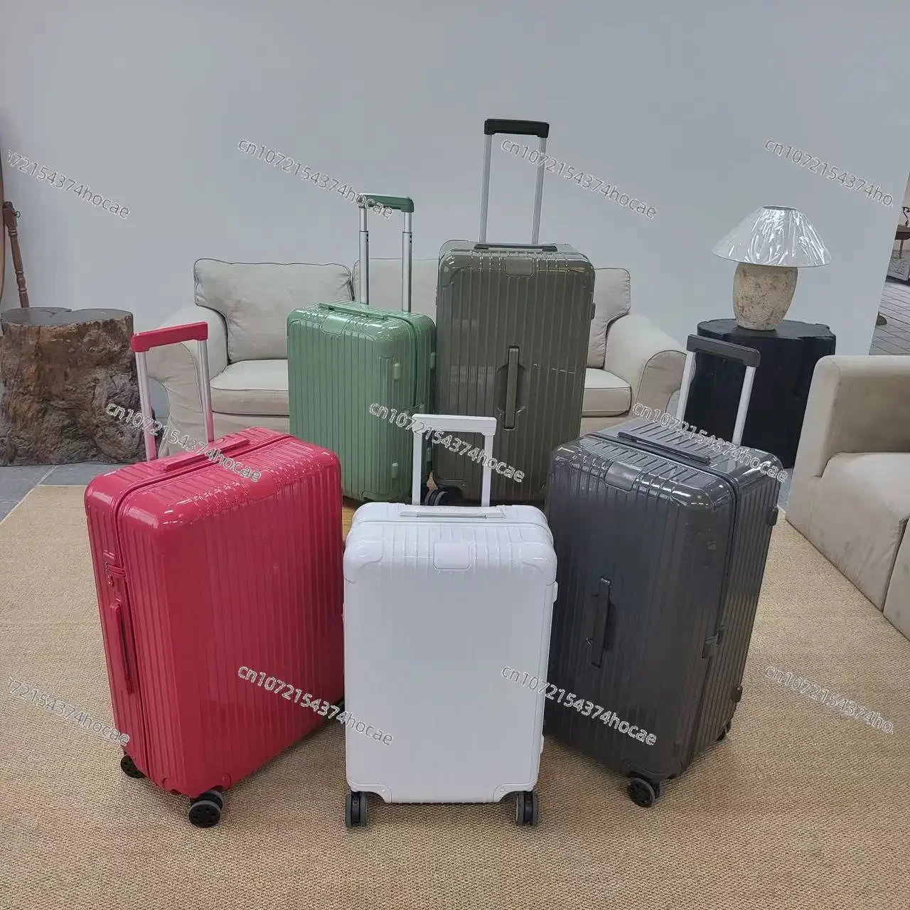 Ultra-Light Luggage, Essential Trunk Square Fat Sports Trolley Case, Same Series of R Stars