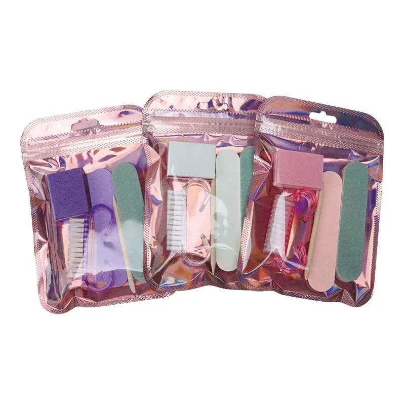 50 Sets Ail Tool Kit Mini Nail Files Polishing Pads and Sticks Suitable for DIY Manicure Polishing and Nail Care