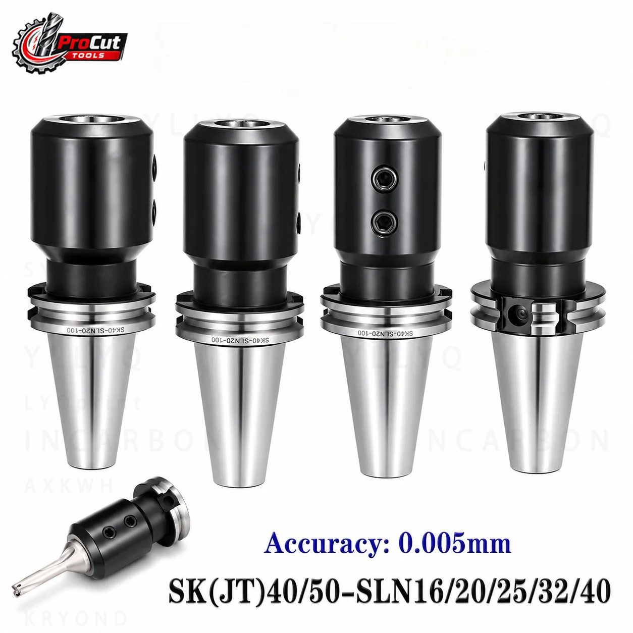 SK40 SK50 DIN69871 Side Fixed Tool Holder, SLN16 SLN20 SLN25 SLN32 SLN40 SLA SP WC Collet Chuck, CNC Milling Tool Bracket