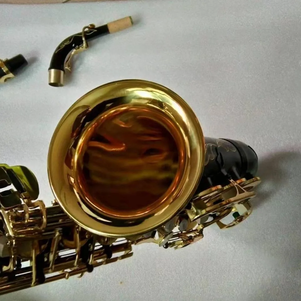 

2026 hot new Brand New Saxophone Instrument A991 Alto Saxophone with Black Body and Gold Keys