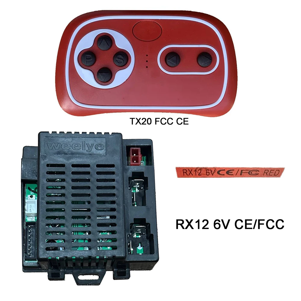 Weelye RX12  CE FCC Receiver and TX20 Remote Control (Optional) Of Children's  Car Bluetooth Ride On Car Replacement Parts