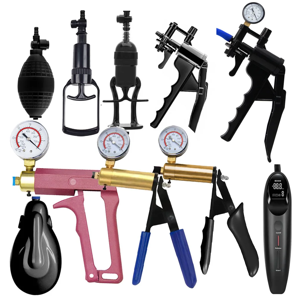 Electric Manual Handle Accessory Vacuum Pump Penis Pump/Anal Pump for Adult Negative Pressure Exercise Suction Pressure Gauge