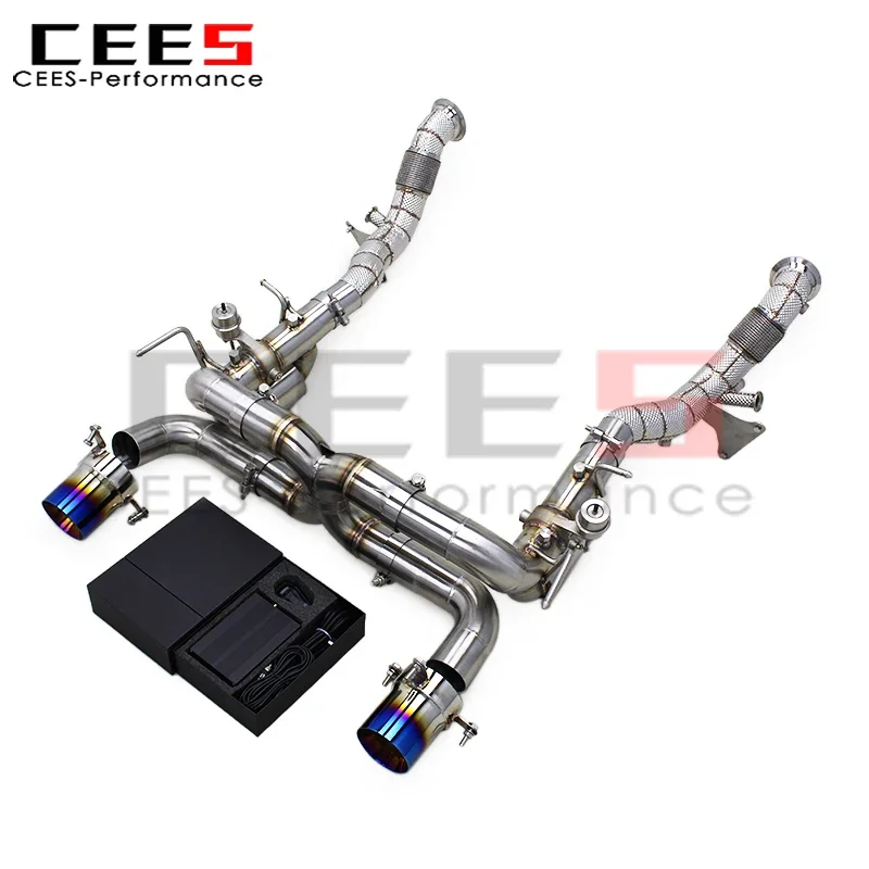 CEES Catback Exhaust System for Ferrari F8 Spider/Tributo V8 3.9T 2019+ Stainless Steel Exhaust Pipe Escape Valve Control