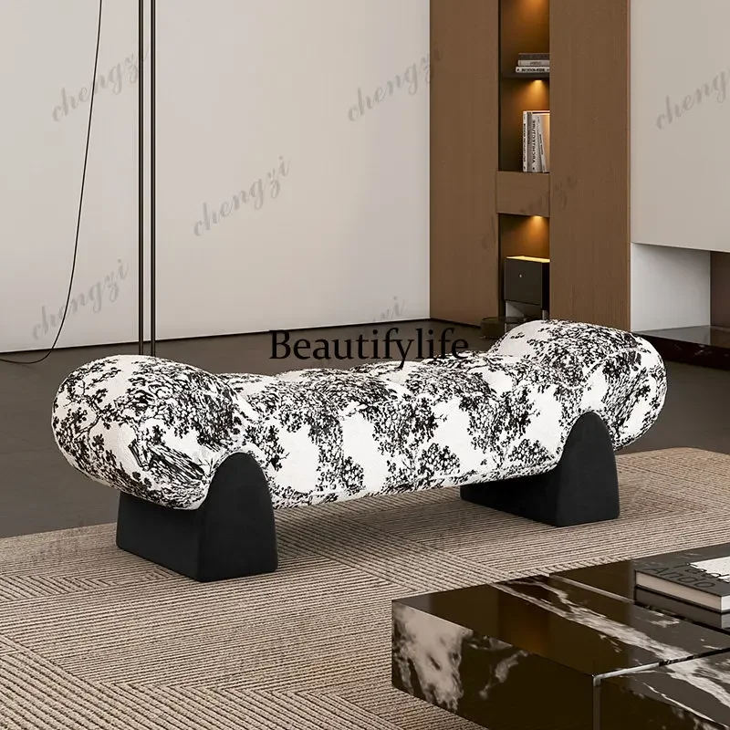 A74Front Room Hotel Stool Floor Modern Shoe Changing Stool Indoor Office Mueble Recibidor De Entrada Mid Century Furniture