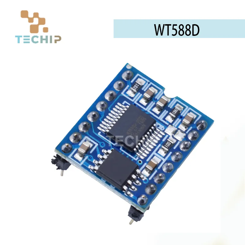 5pcs WT588D WT588D-16P Módulo de voz Chip de voz 16P-16M de memória
