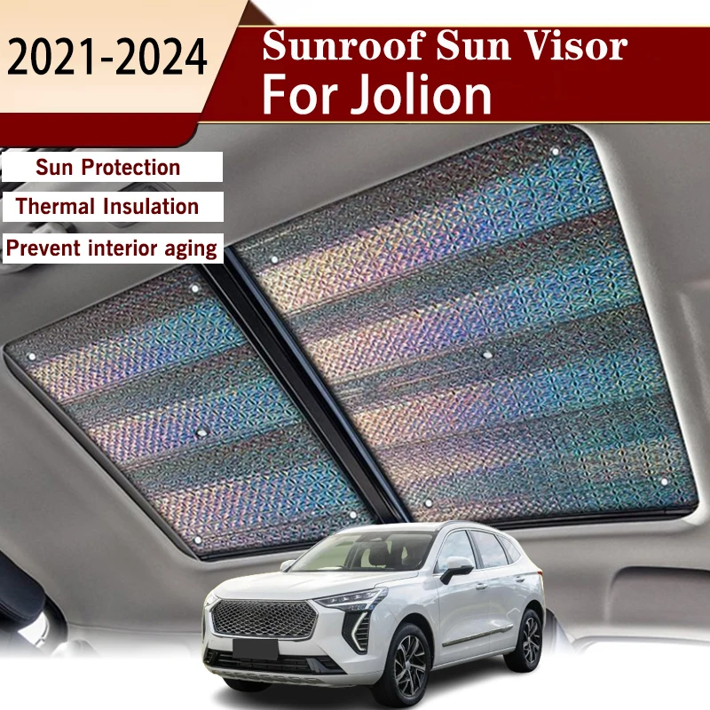 

For Haval Jolion 2021 2022 2023 2024 Sunshades Sunroof Anti-ultraviolet Auto Aging Sunroof Protective Film Car Glass Insulation