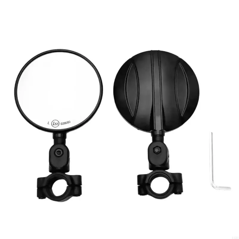 

D5BE Broad View Motorcycle Side Mirror Shock Absorbing Structure Easy Installation Riders Safety Upgrade