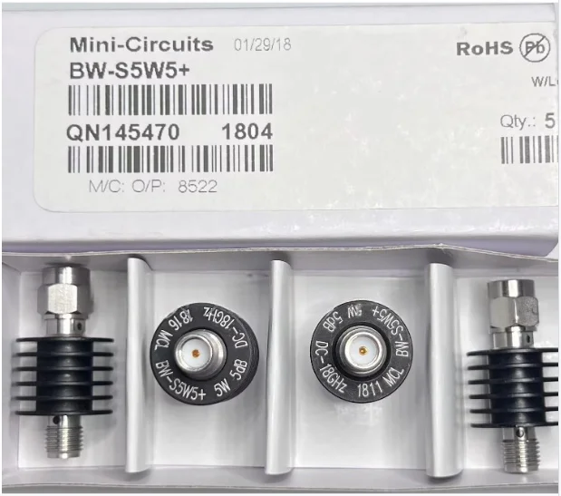 BW-S9W2+ Frequency range 0Hz~18GHz, power 2W, impedance 50Ω, attenuation value 9dB