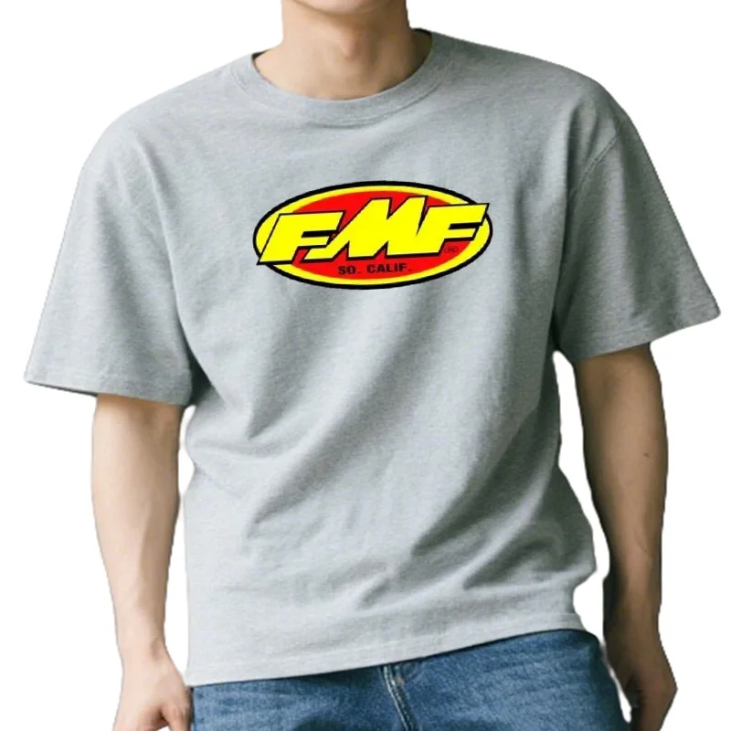 FMF Mix It coton T-Shirt hommes col rond mode vêtements manches courtes T-Shirt Fmf course échappement T-shirt Ama Motoc