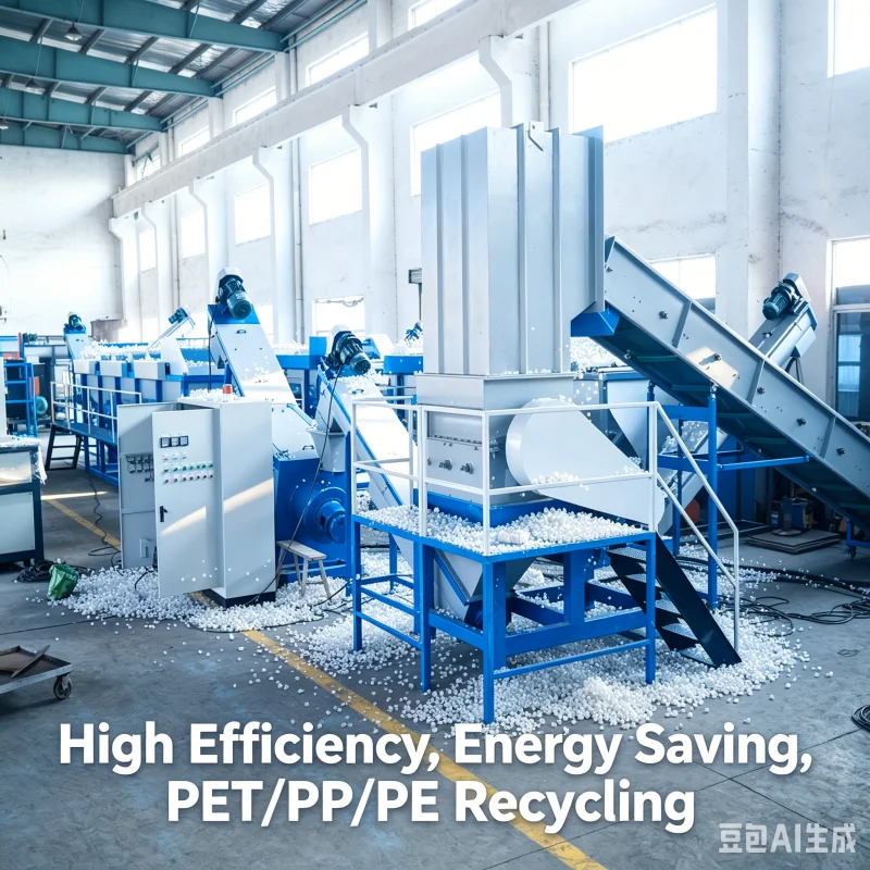 3000kg H High Capacity Eco Friendly Operation Water Saving System Perfect For Crushed Plastic Flakes Recycling Washing Plant