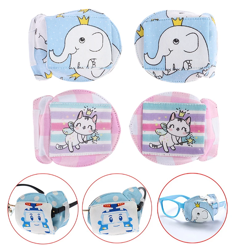 1Pc Cartoon Cotton Single Eye Mask Eye Mask Patch Child Amblyopia Eye Patches Amblyopia Obscure Astigmatism Training Eye Mask