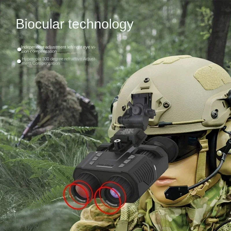Binocolo notturno NV8000 Binocolo per visione notturna HD montato su casco Binocolo digitale Dispositivo per visione notturna a infrarossi montato sulla testa