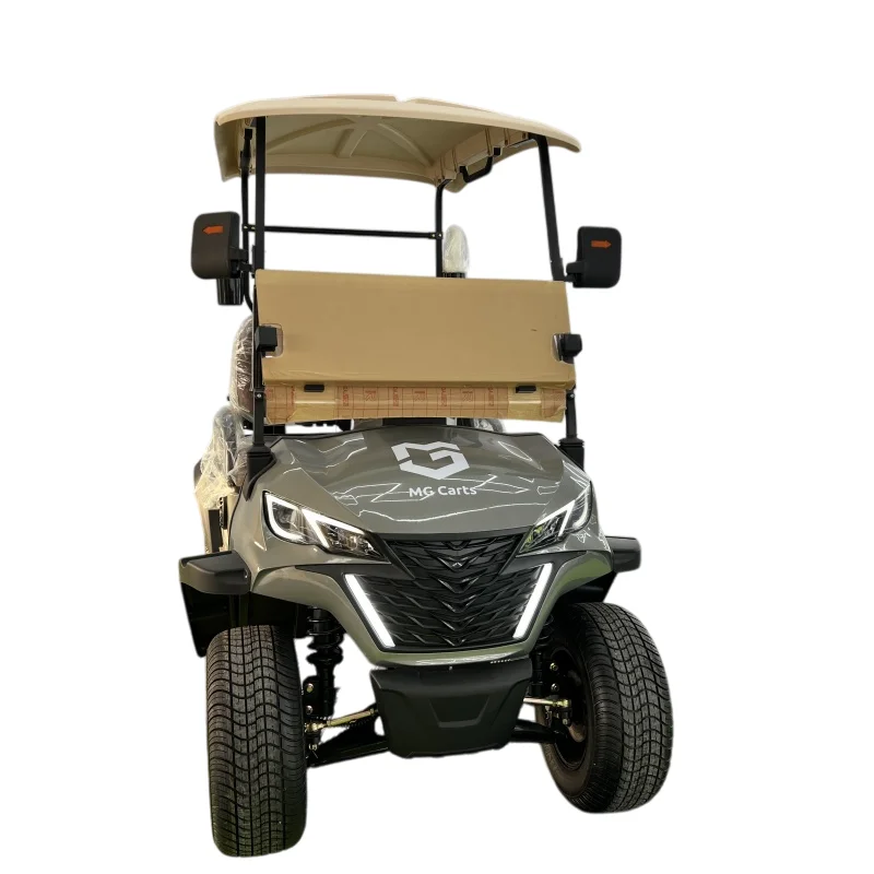 Hot Sale New Standard Golf Cart 60V/72V Lithium Battery Engine Leather Seat Sightseeing Off Road 2 Seat Electric Golf Cart