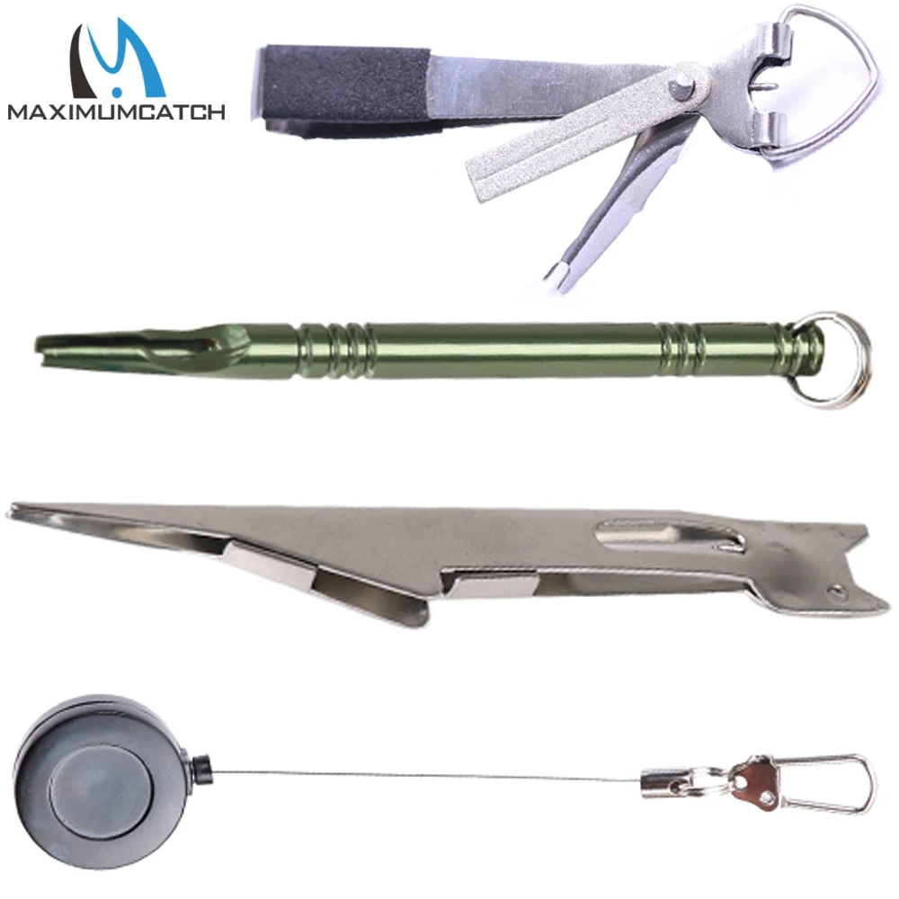 Maximumcatch Quick Nail Knot Tying Tool - Loop Tier & Hook Tier for Fly Fishing w/Zinger Nipper & Knotter