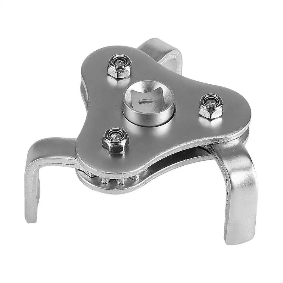Auto Universal Adjustable Two Way 3 Jaws Oil Filter Wrench Tool Set Remover Tool