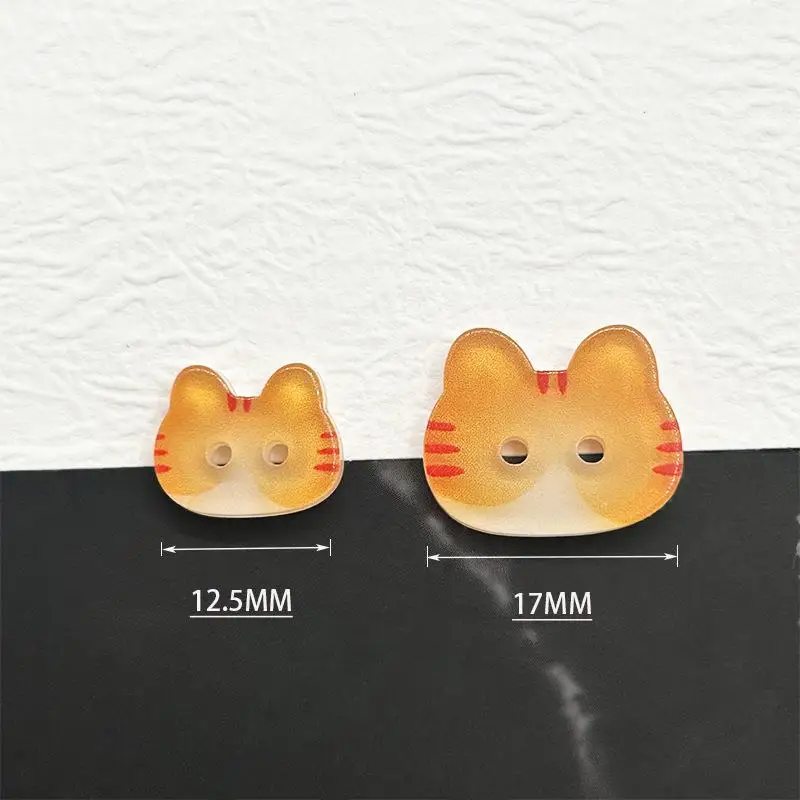 

НОВИНКА: 20 шт. милых пуговиц в виде кошек с двумя глазами, 12/17 мм, разноцветные, мультяшные, из смолы, для рукоделия, для детской одежды, шапок, носков