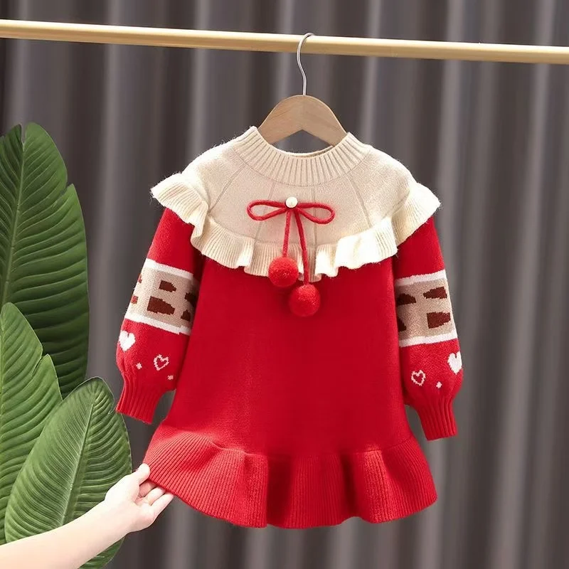 

Autumn Winter Baby Girl Dress 2025 New Plus Velvet Thicken Warm Infant Girl Dress Kid Girl Princess Dress Kids Clothing