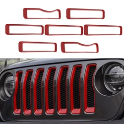 For 2018 2019 2020 2021 2022 Jeep Wrangler JL Front Mesh Grille Grill Insert Racing Grill Frame Trim ABS