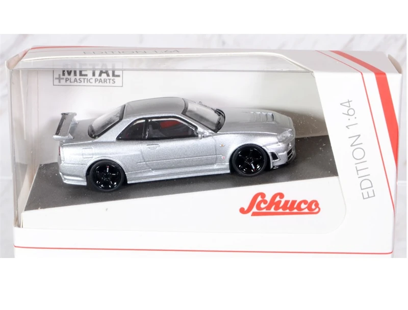 

Schuco 1:64 Skyline R34 Ztune Silver Diecast Model Car