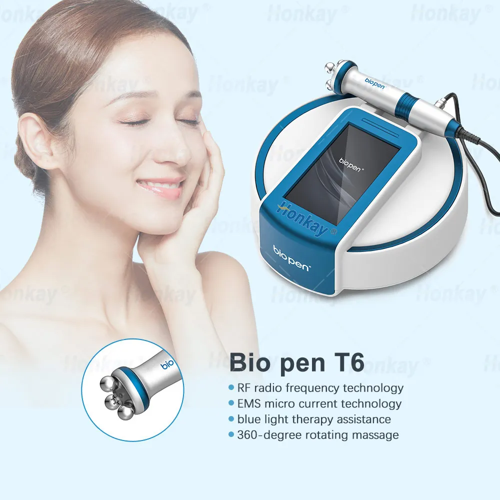 mini ems bio pen t6 radio frequency machine face & neck lifting massager skin tightening machine