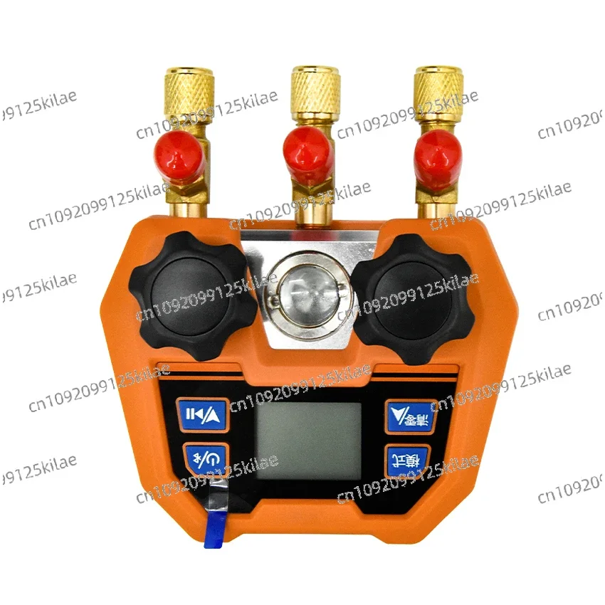 DMG-4B Digital Double Gauge Valve Electronic Manifold Instrument Refrigeration Maintenance  Digital Manifold Gauge -14~800psi