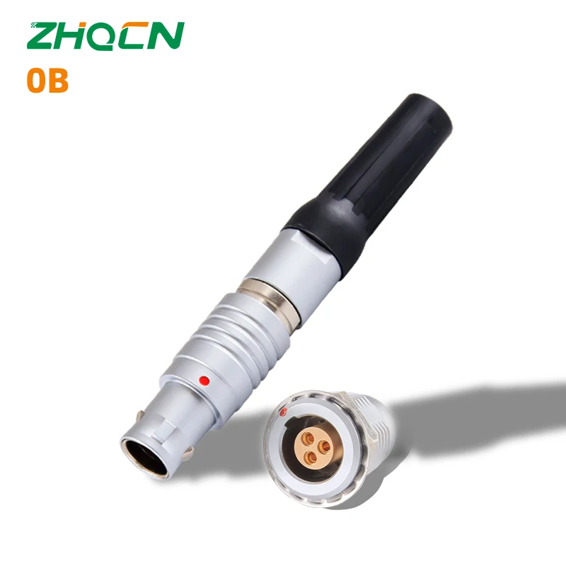 ZHQCN M9 FGG 0B Plug Push Pull Self-Locking Connector 2 3 4 5 6 7 9Pin Sensor Connector For Medical Devices
