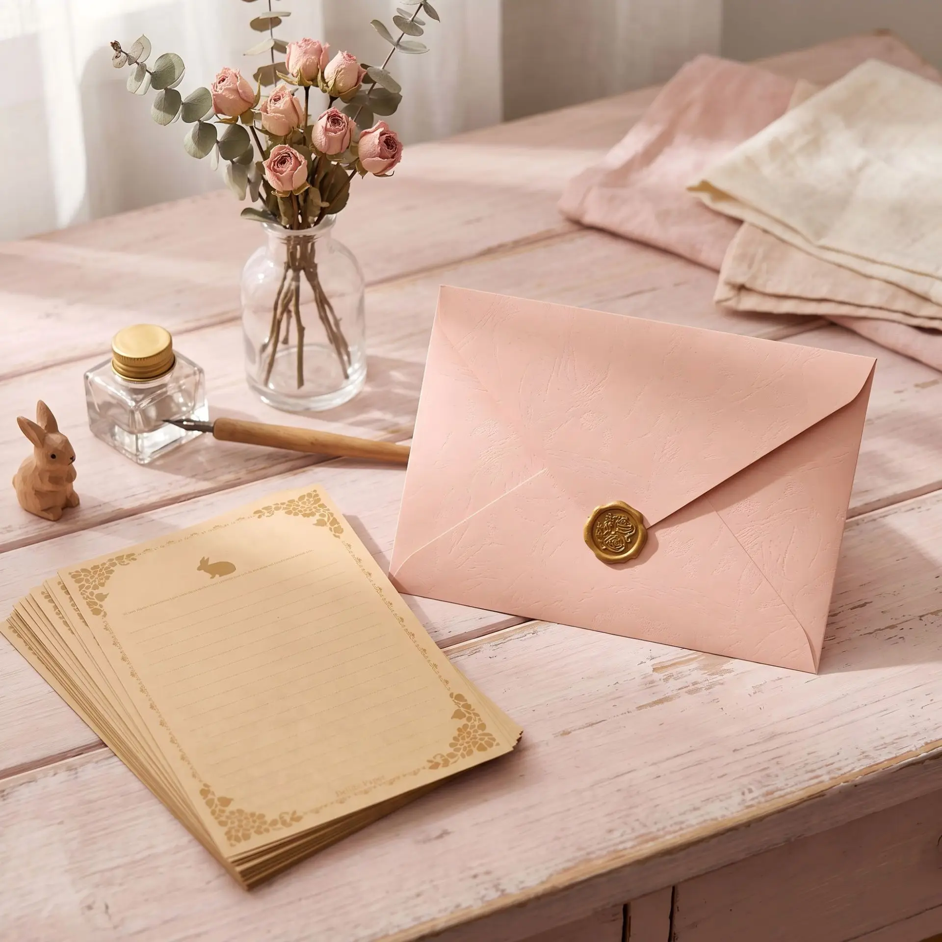 30pcs A5 Envelope for Wedding 16.2x22.9cm Postcards Giftbox Message 250g Paper Texture Invitations Business Letters Storage Bag