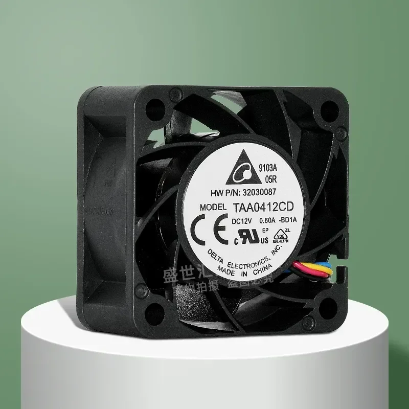 for Delta TAA0412CD Violent 4020 12V 0.6A Chassis Power Ball PWM Speed Control Cooling Fan 4CM