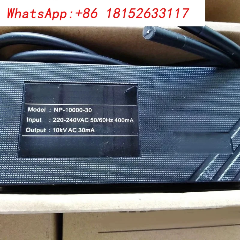 BBNP-10000-30 محول النيون الإلكتروني مزود الطاقة 4-10 متر تحميل عالي التردد مخرج الجهد العالي 10KV 30mA MM