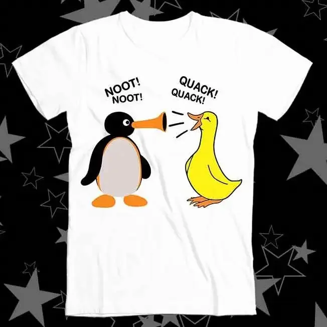 Pingu Noot Noot Duck Honk Goose Quack Quack Best Seller Top Tee T Shirt 590