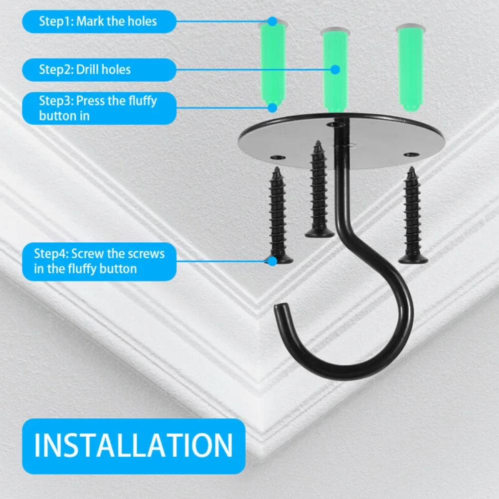 

Brand New High Quality 7pcs/set Garden Hanging Hook Hangers 55mm /65mm Wall Mount Bracket Ceiling Hooks Garden