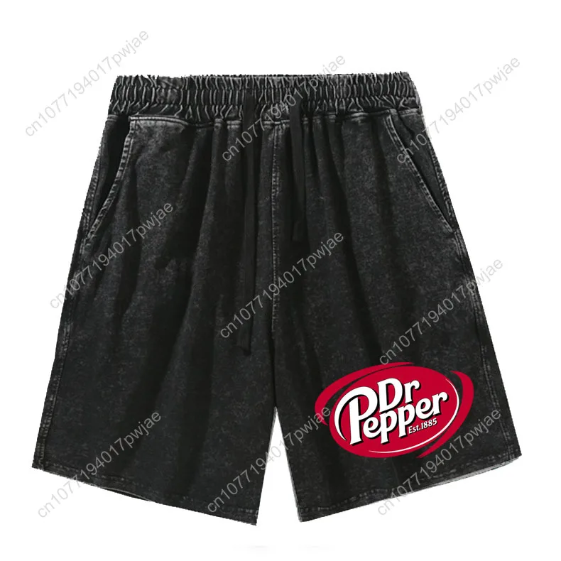 D-DR P-Pepper السراويل رجل إمرأة مراهق ريترو سراويل قصيرة خمر القطن مطاطا لينة شورتات للبحر السراويل المخصصة