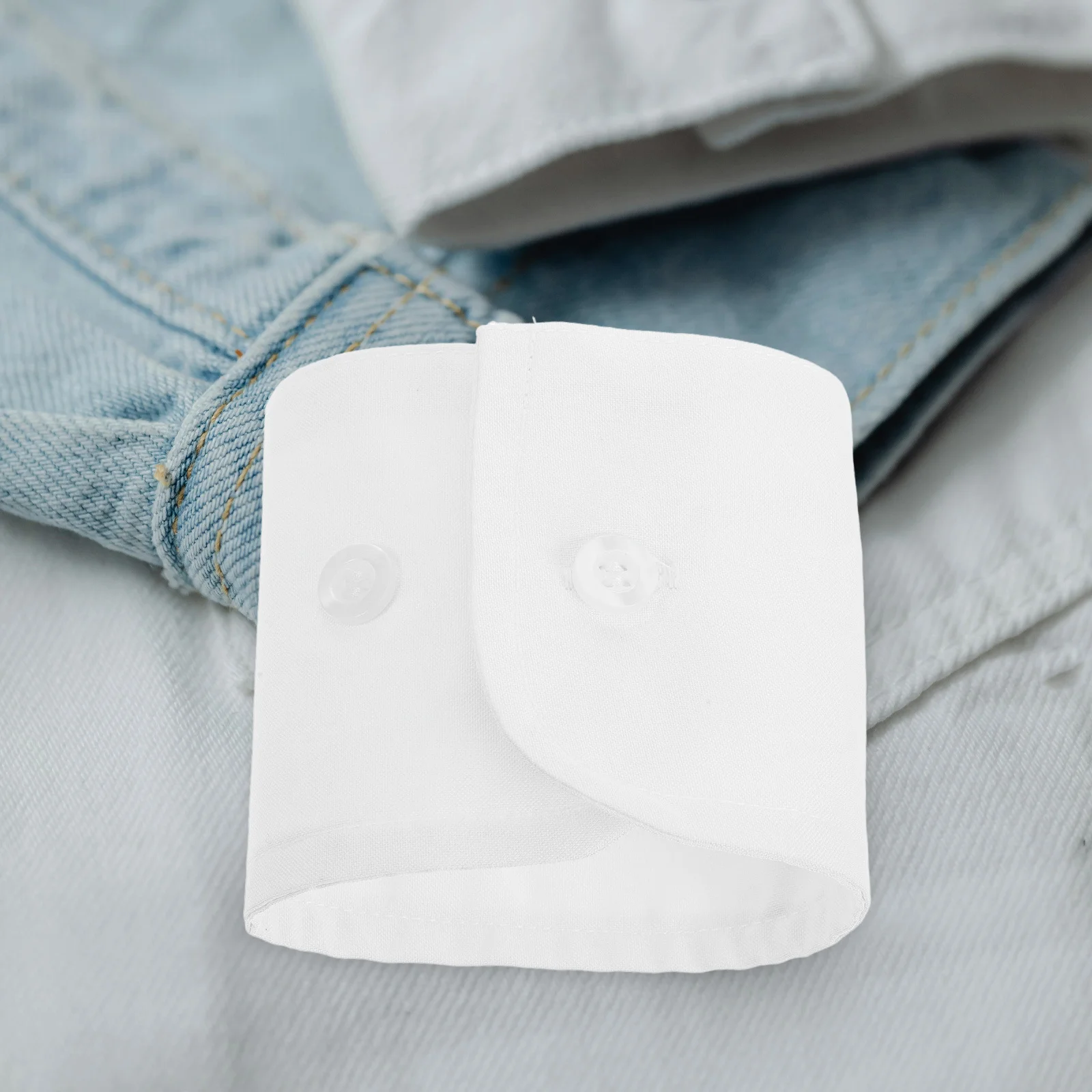 أصفاد معصم بيضاء قابلة للفصل، إكسسوارات أنيقة للأكمام، أساور يدوية للنساء والرجال، ذراع مكشكش لحفلات الهالوين