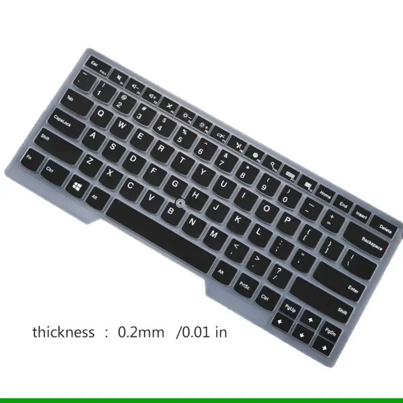 U55C Semi Clear Silicone Keyboard Skin Film For T480S/T490S Optional Color Designs