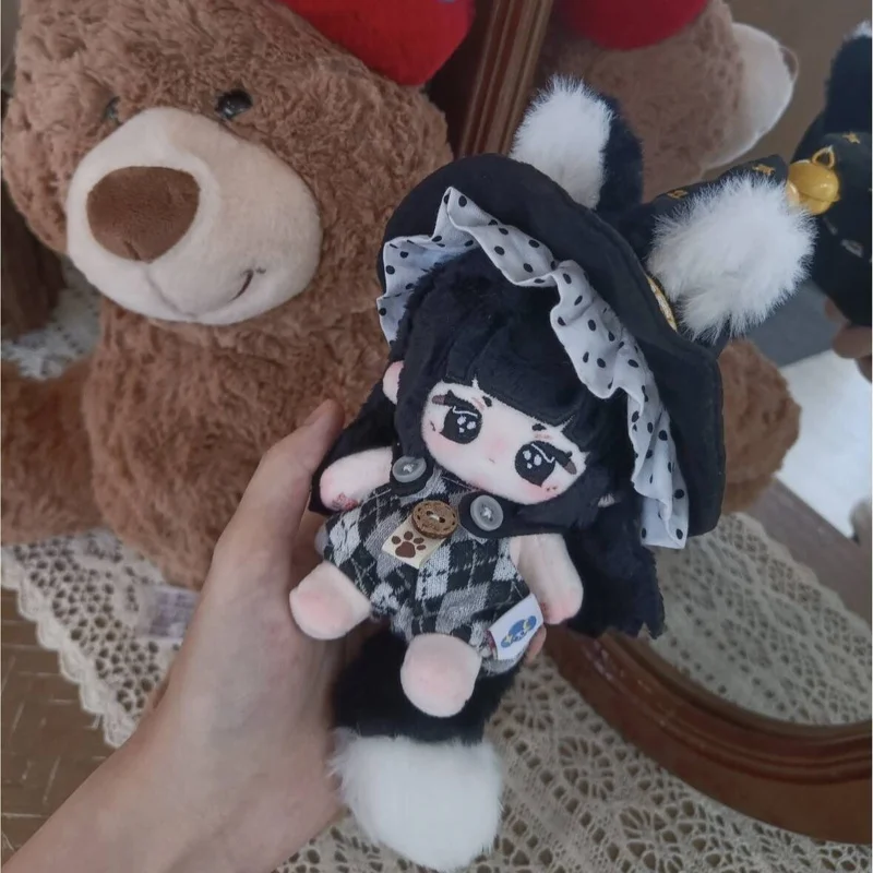 جديد القطبية ليلة نصف الكرة الشمالية جمعية سحرية 10 سنتيمتر ملابس الطفل الأسود الساحر القطن دمية خلع الملابس ملابس الطفل