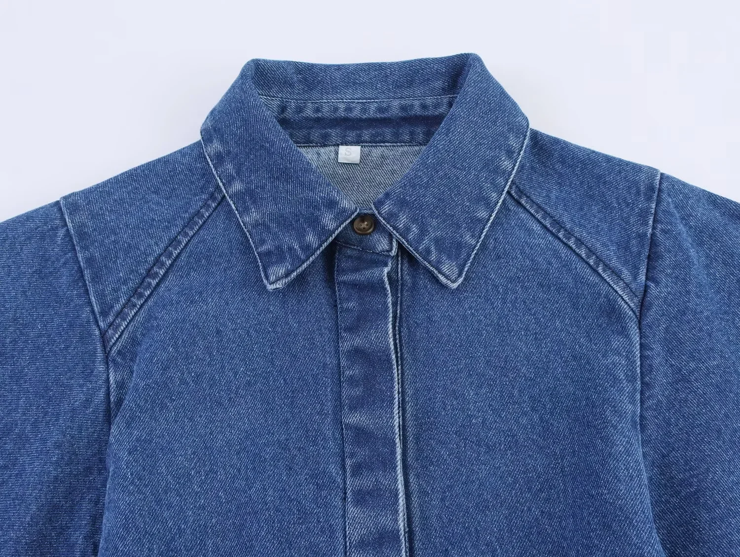 Vintage denim shirt elegant commuter tops women 2025 shirt long sleeve tops high street summer shirt women's kimono shirt