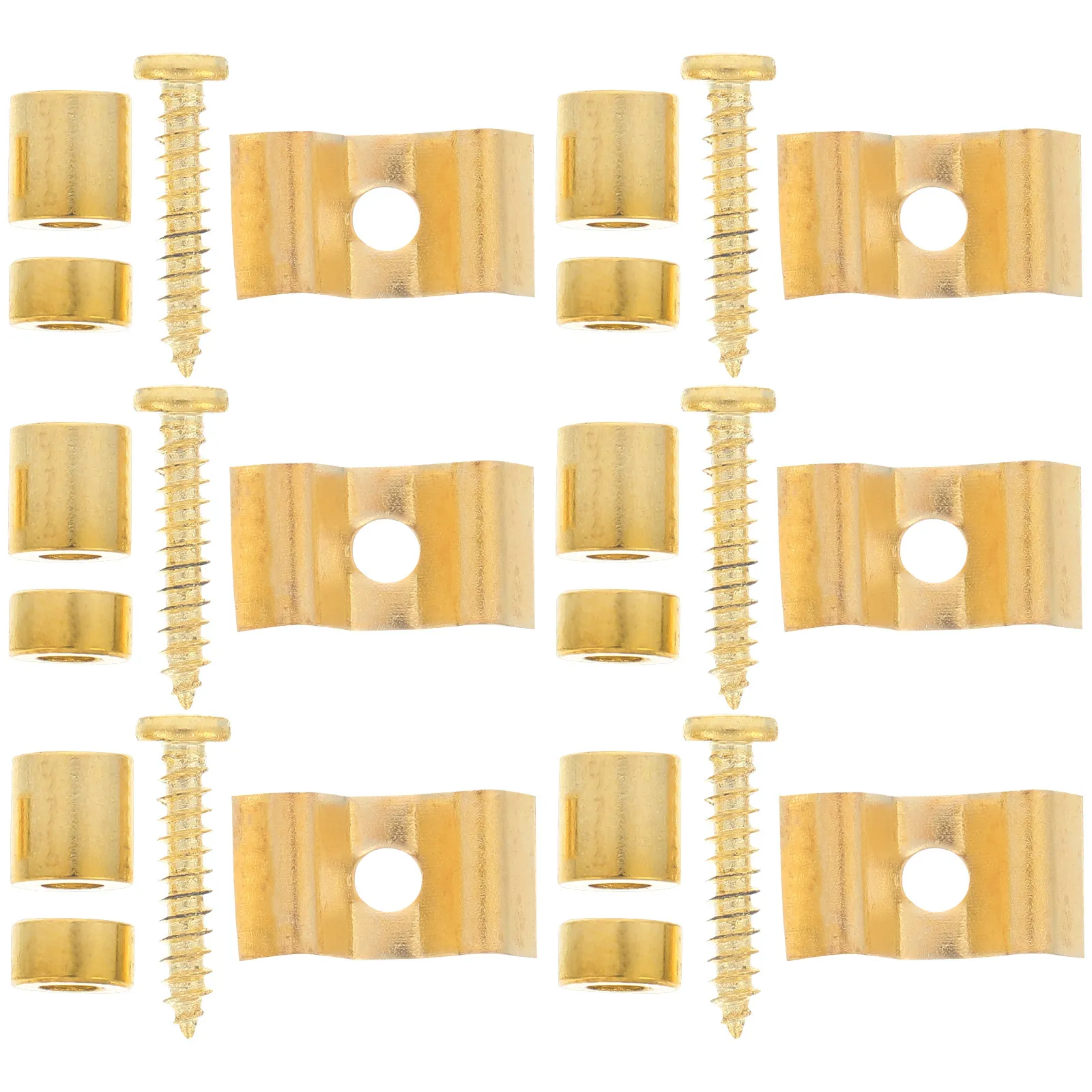 10Set Guitar String Retainer Stable Metal Press String Trees Tension Buckle Electric Guitar Bass Parts Accessories