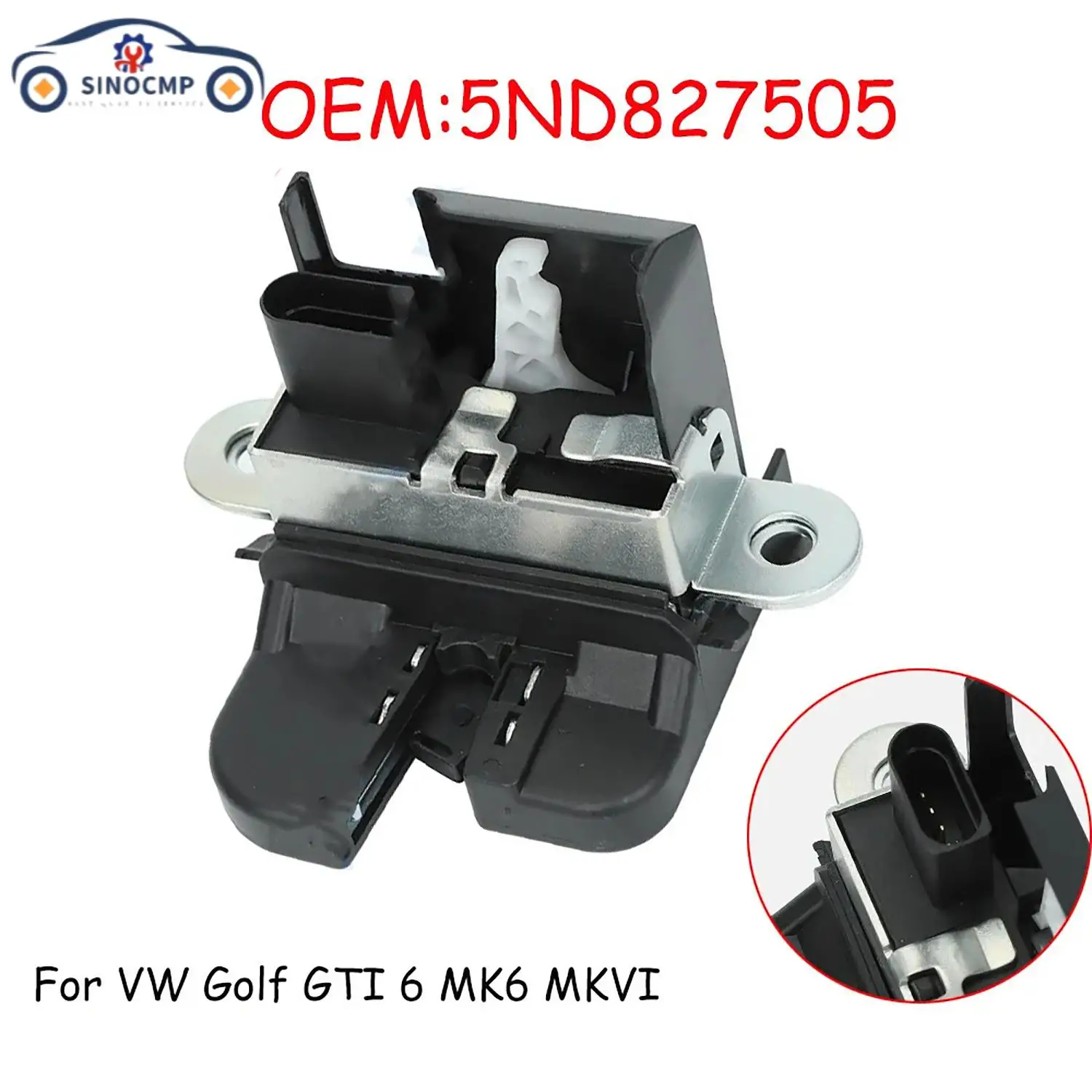 

Tailgate Trunk Latch Lock Actuator 5M0827505E 5ND827505 for VW Beetle 2012-2019 Golf GTI MK6 Factory Parts