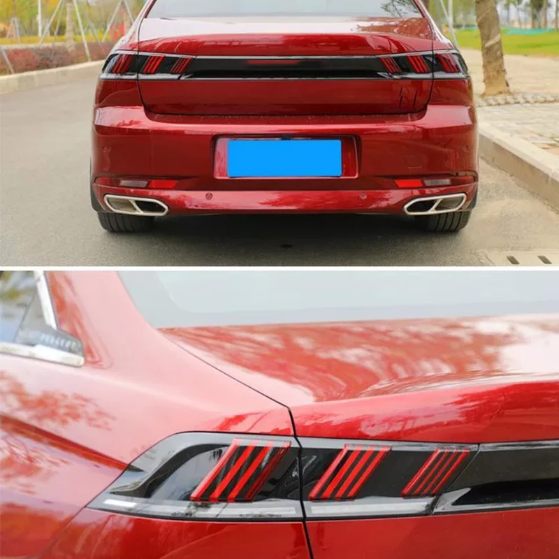 For Peugeot 508 2023 2022 2021 2020 2019 Taillight film Taillight sticker Headlight bright black film