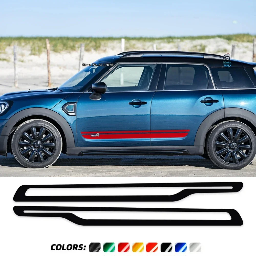 

2 шт. наклейки-полоски на боковые пороги JCW GP Edition для MINI John Cooper Works Hatch F55 F56 F57 2021 2022 2014-н.в. Аксессуары