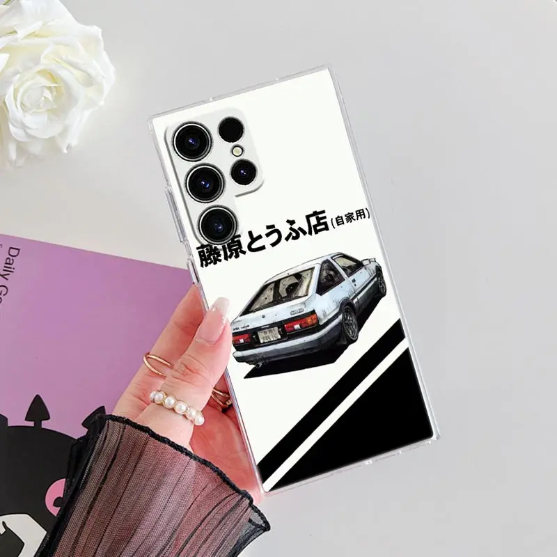 Anime Initial D AE86 S25Ultra Clear Case For Samsung Galaxy S25 S24 S23 Ultra S20 S21 FE S22 Plus A56 A55 A36 A26 5G Phone Cover - Image 5